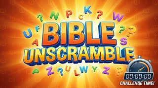 Bible Books Unscramble Challenge: Fun Youth Group Game!