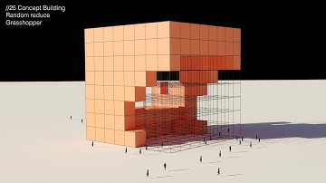 25 Building Cubes Random reduce Grasshopper Tutorial