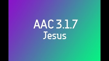 AAC 3.1.7 Jesus - AMNESIA