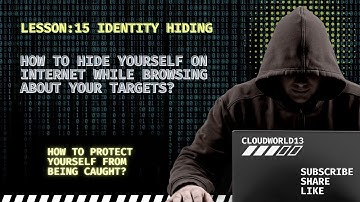 Lesson: 16.Identity Hiding: How to Hide Your Identity Online | Identity Hiding Techniques