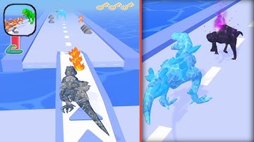 DIno Evolution Run 3D 😂 Walkthrough Gameplay All Levels Android, IOS