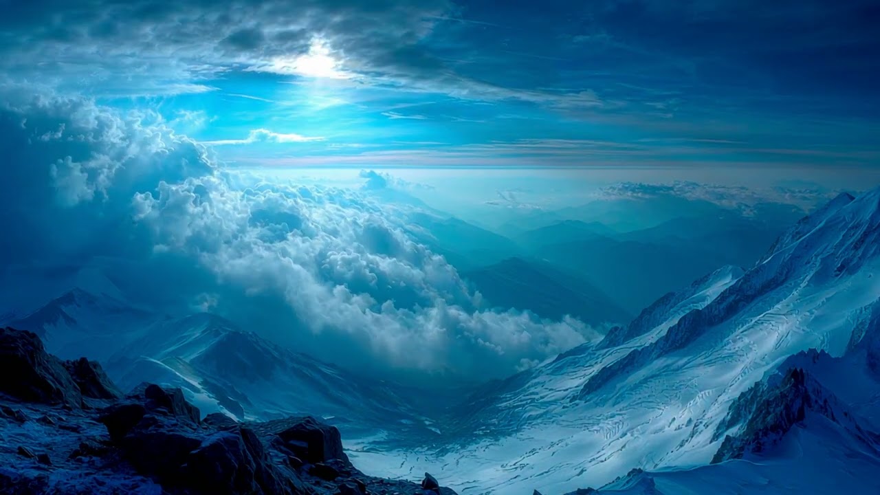 Ambient Relaxing | 2 Hours of Majestic Mountains & Clouds for Pure Thoughts