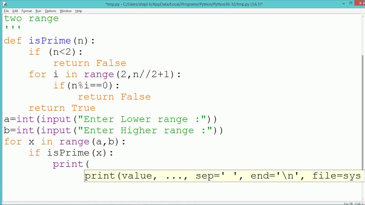 how to create a list of prime numbers in python