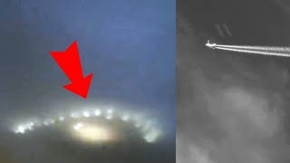 WOW! Dozens of UFOs pᴀssed by the plane! Must watch - YouTube
