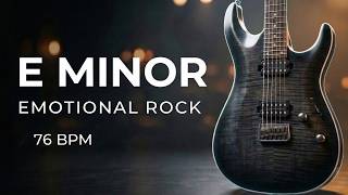 E Minor Emotional Rock Backing Track 76 Bpm Subtle Ambient Touch