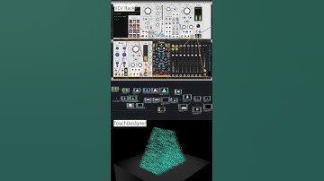 I made audio reactive visual and sound with modular synthesiser #touchdesigner #vcvrack