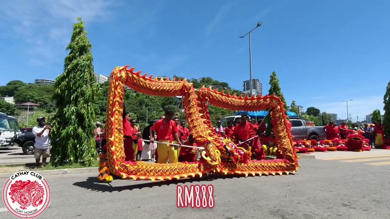 Cathay Club Port Moresby, Dragon Dance 2026 @ Waterfront Foodworld, Papua New Guinea. 🐲🧧🧨
