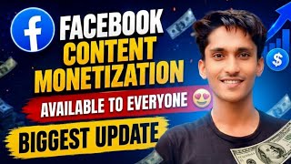 Facebook Monetization Biggest Update In Pakistan / Ab Sab Ko Milegi Content Monetization Pakistan Me