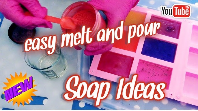 Melt and Pour Soap Tutorial Making Summer Meadow Melt and Pour Soap Base &  Silicone Mold 