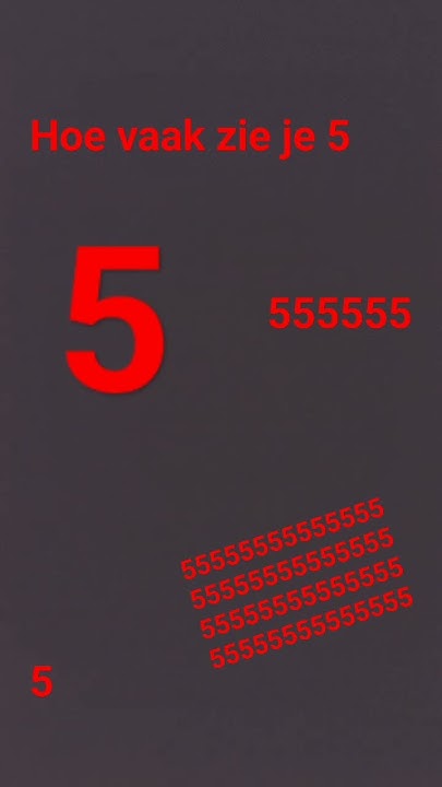 How Many 5 Are You See YouTube how-many-5-are-you-see-youtube