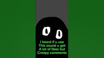 I heard if u use this sound u get a lot of likes but creepy comments #shorts #viral