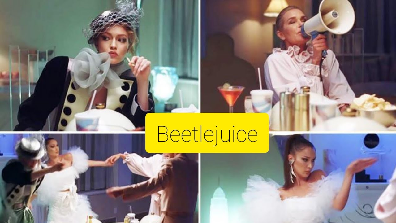Gigi, Bella, Anwar, and Yolanda Hadid Parodies the Iconic Beetlejuice