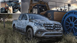 Rebuilding Mercedes Benz X-Class - Forza Horizon 5 | Thrustmaster T300RS gameplay