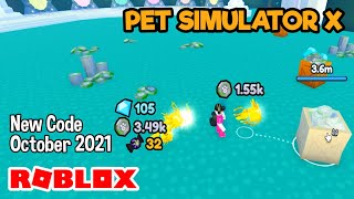 Roblox Pet Simulator X New Code October 2021