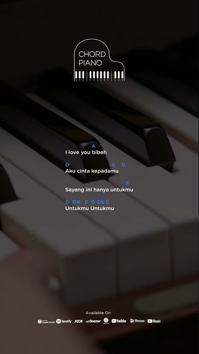 Chord Piano The Changcuters - I Love U Bibeh #shorts