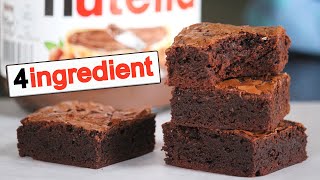 Nutella Brownies 4 Ingredients | How Tasty Channel