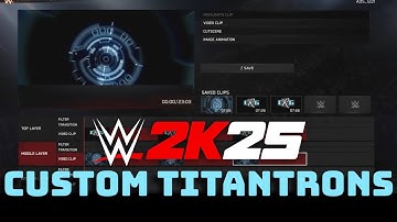 How I create CUSTOM TITANTRONS in WWE 2K25 | No Mods Needed