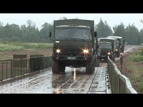 Спецучение по восстановлению моста через водную преграду в Калининградской области