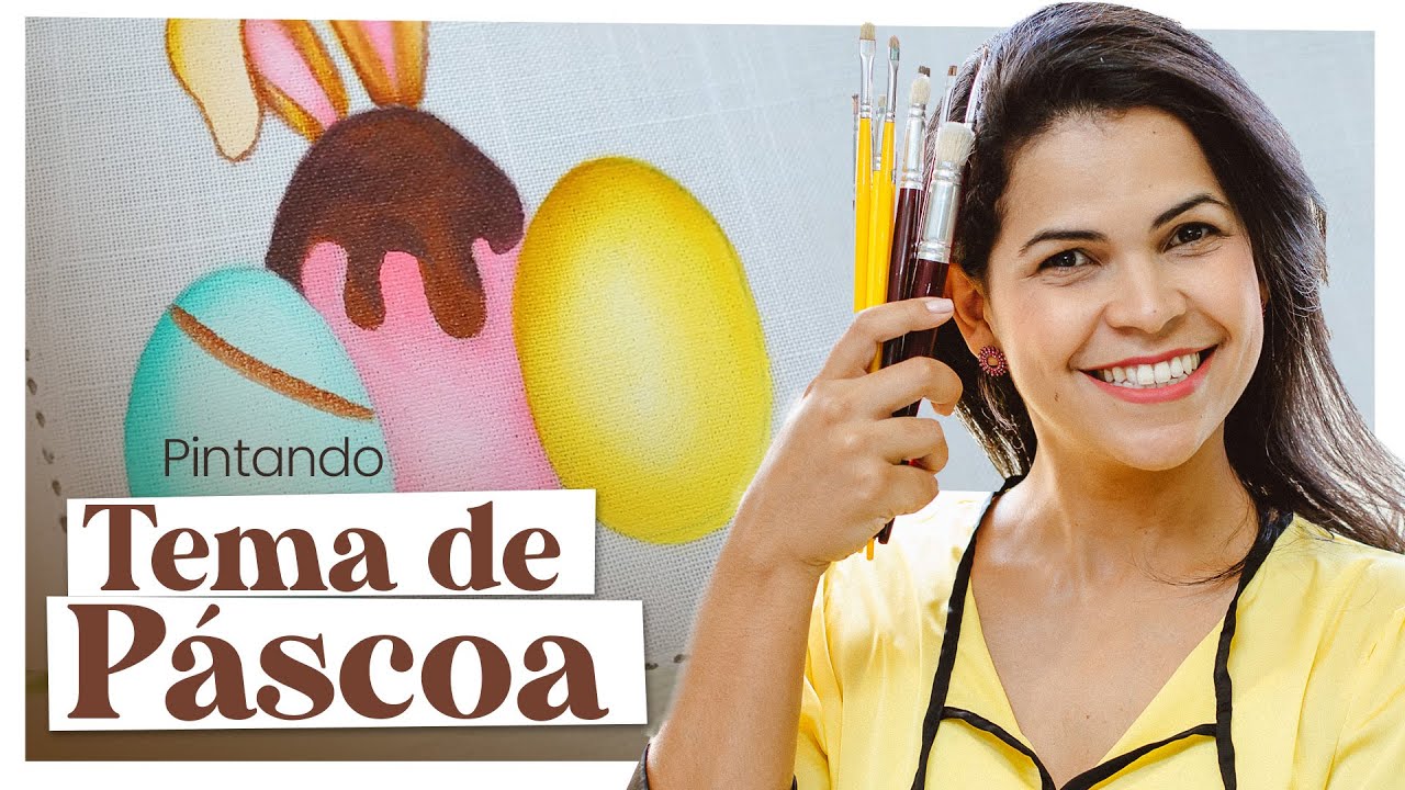 Tema  de Páscoa - Pintura em Tecido