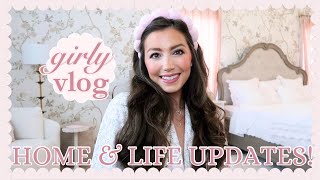 Girly Vlog: Home Updates, Closet Wallpaper Install, Health Updates!