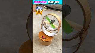 Make Amazing Mini DC Table Fan  Simple Inventions Ideas #dcfan #dcmotor@officialrishutech#dcmotorfan