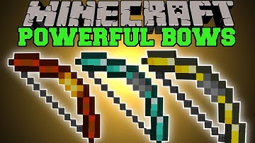 Minecraft : POWERFUL BOWS (MULTIPLE EPIC BOWS TO CHOOSE FROM!) More Bows Mod Showcase