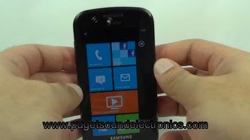 How To Unlock At&t Samsung Focus SGH-i917