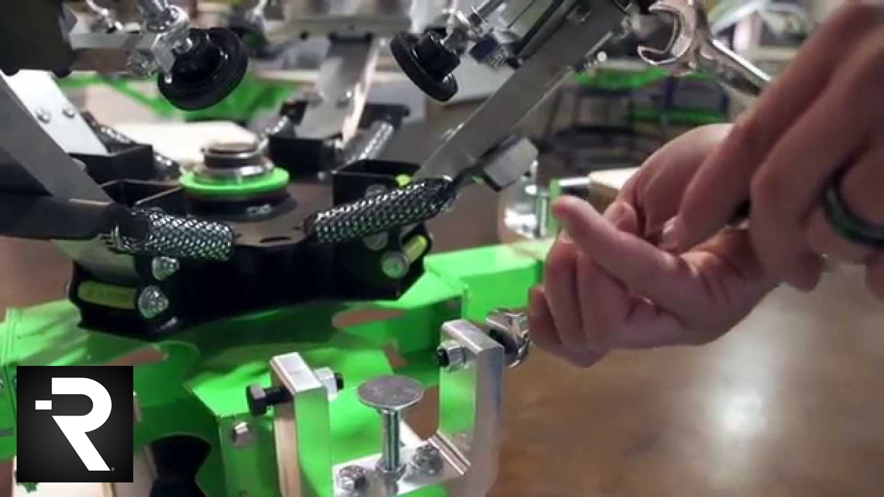 Riley Hopkins JR Screen Printing Press Setup YouTube