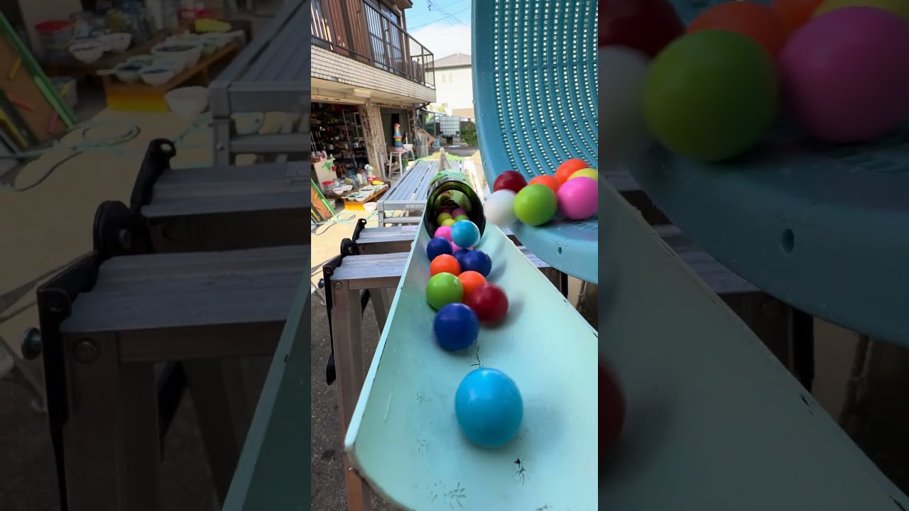 Marble Run Colorful Balls ASMR & Transparent PVC Pipe Slope 8
