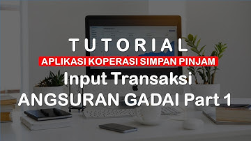 Excel Aplikasi Simpan Pinjam Input Angsuran Gadai Part 1