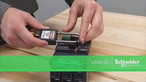 Installing LV426906 Fixed OFF Padlock Attachment on PowerPact B Breaker | Schneider Electric Support