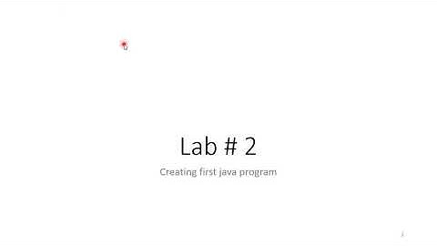 object-oriented programming in java | First Java Program |  Lab 2