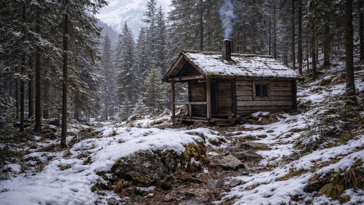 Northern Forest Path In Winter For Deep Reading Sessions | Music for Sustained Stillness