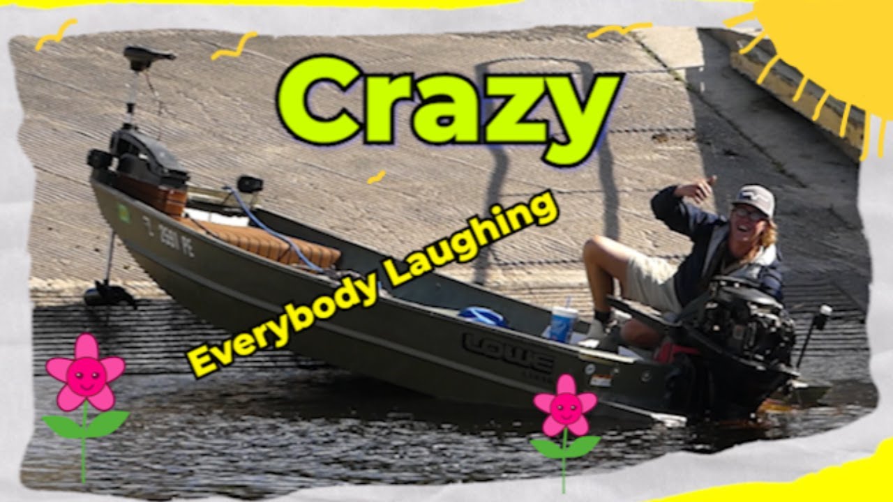 Boat Started In Gear And Landed On Boat Ramp Yeah :) :) - YouTube
