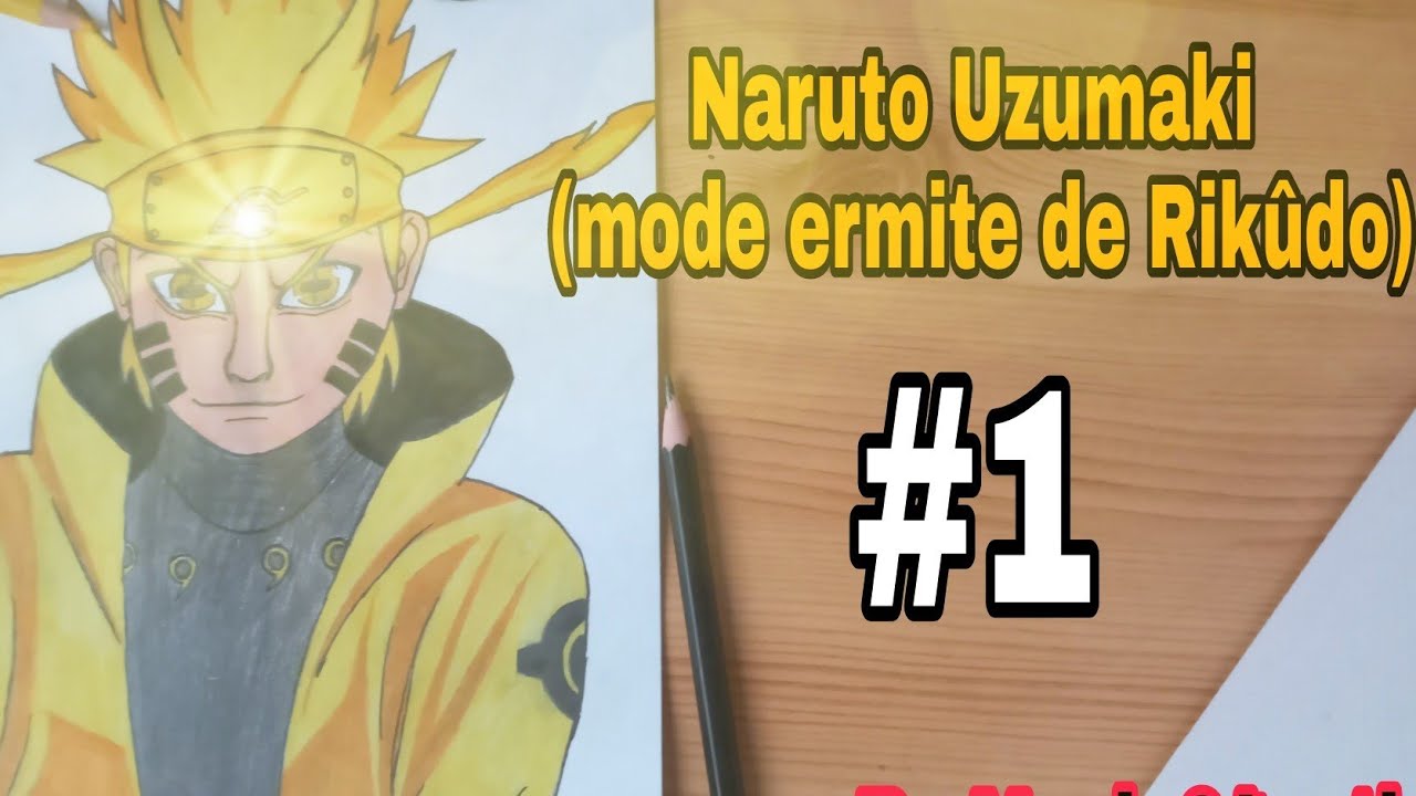 #1 Coloriage de Naruto Uzumaki en mode ermite Rikûdo #narutoshippuden #