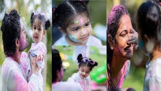 Allu Arha Cute Moments From Holi Celebrations Allu Arjun Daughter