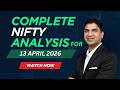 How to Do Market Analysis | Complete NIFTY Analysis for 13 April 2026 | #Nifty #StockMarket #Trading