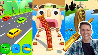 Sandwich runner, Shape Runner, Spiral Roll - Mobile Android Games Gameplay