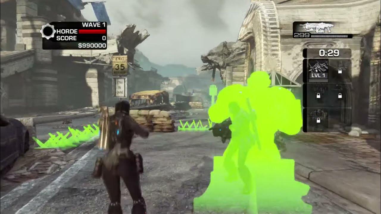 Gears of War 3 PC LIVE Gameplay Mod & Hack Horde on Overpass Jacinto
