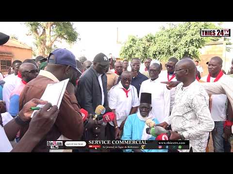 Tout rouge, Fandène se révolte contre une visite du Maire de Thiès à Keur Massamba Guèye