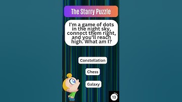 The Starry Puzzle: Can you solve the celestial mystery? #mysterysolving #riddleaddict #brainteaser