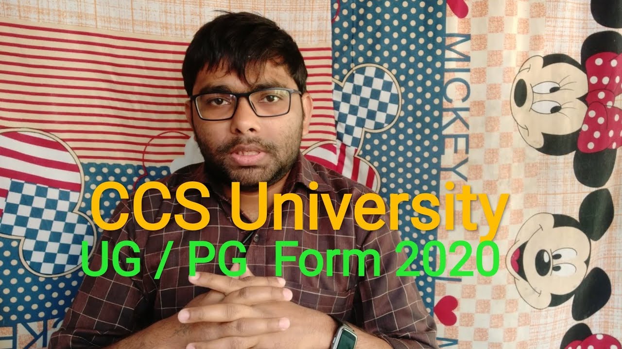 CCS University UG / PG  Form 2020 | ccsu Form