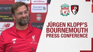 Jürgen Klopp's pre-match press conference | Bournemouth