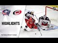 Blue Jackets @ Hurricanes 2/15/21 | NHL Highlights