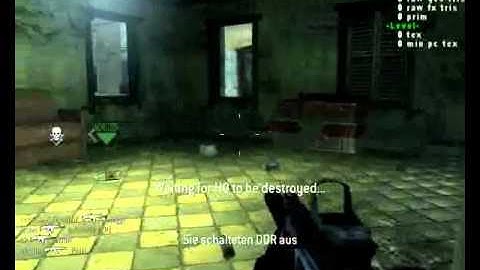 Gameplay CoD4 MW2 mod server Part 1 mp_invasion