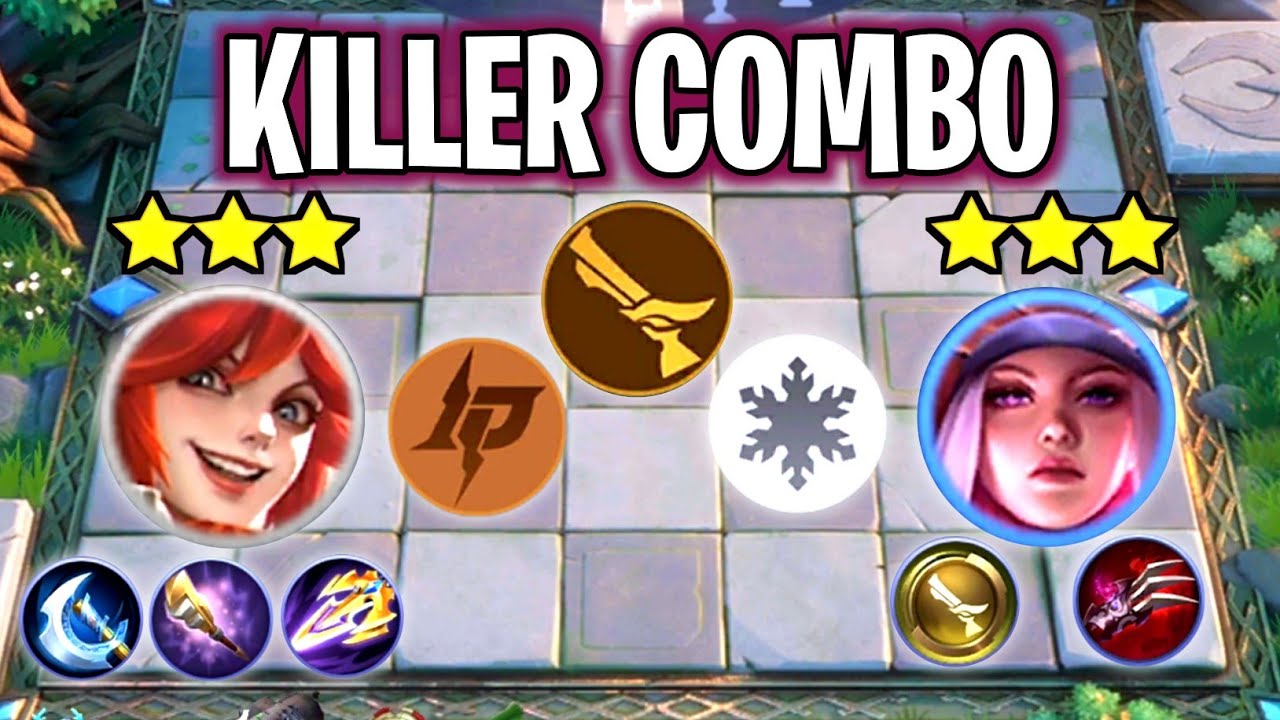 Magic Chess: Killer Combo 3 Stars FREYA + Gunner Crystal and 3 Stars LAYLA Unlimited Critical