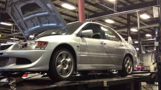 Evo on the Dyno Jet at Wyotech