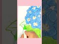 🪻Beautiful Hydrangea flower 🪻 #art #shorts #colormixing #creativekids