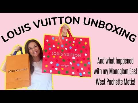 Unboxing! Louis Vuitton Pochette Metis East West:Weight, Size, Mod