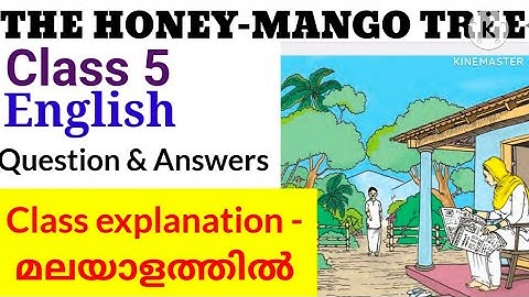 Class 5 English The honey- Mango tree class explanation and question answers|  The honey Mango tree